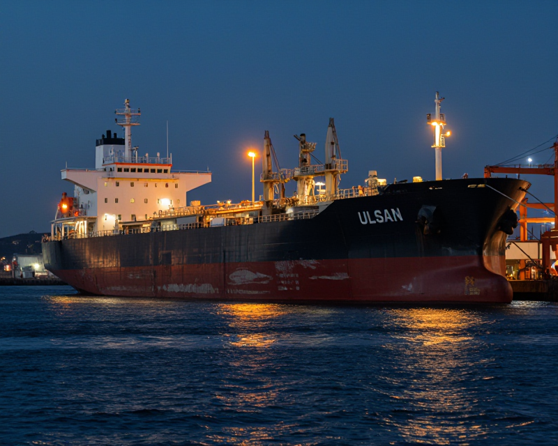 Oil Tanker at Ulsan Port