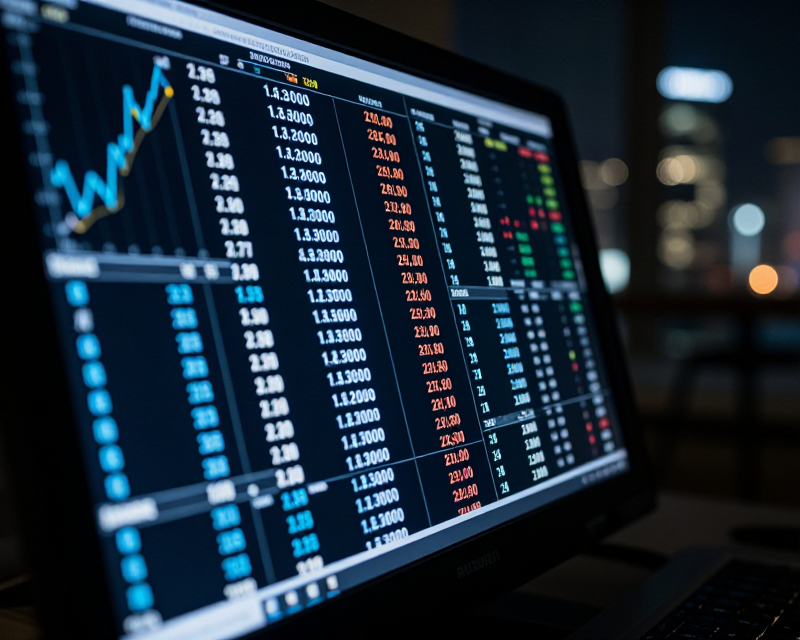 Financial Market Data Display