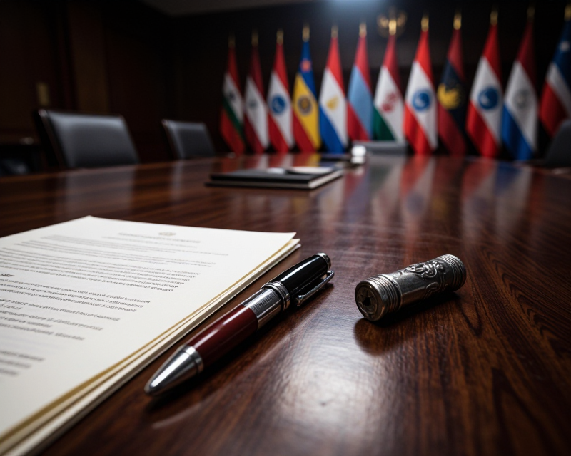 Diplomatic Negotiation Atmosphere