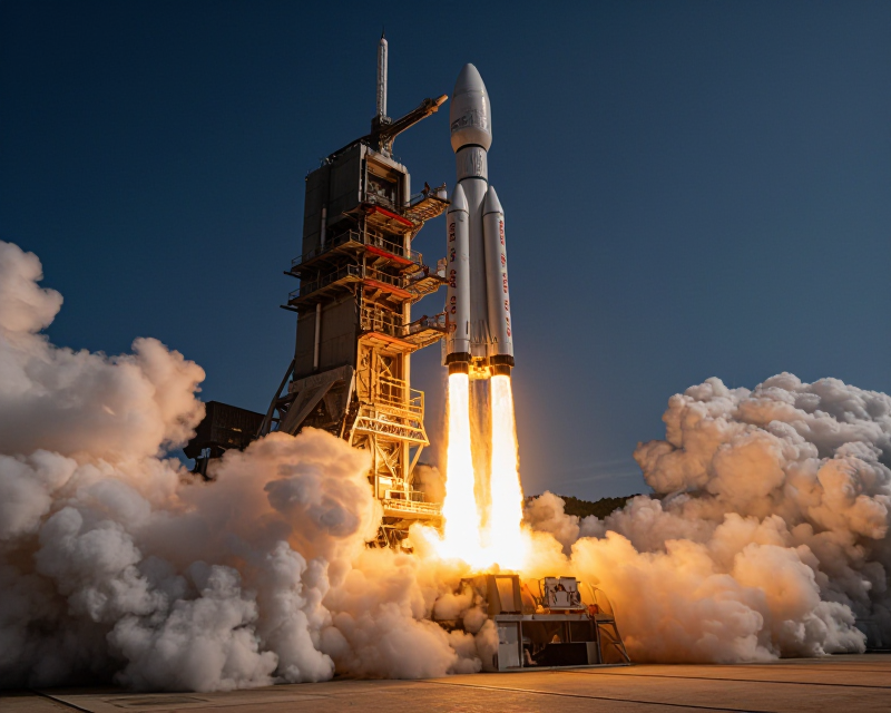 Nuri Rocket Liftoff