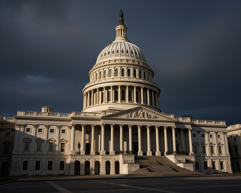 US Capitol Political Tension