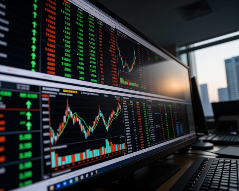 Financial Market Analysis Scene