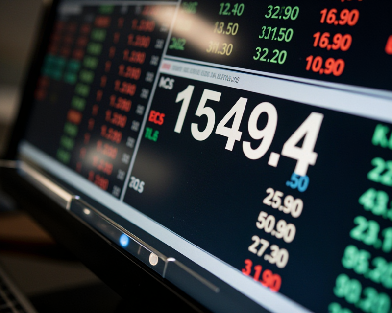Financial Market Exchange Rate Display