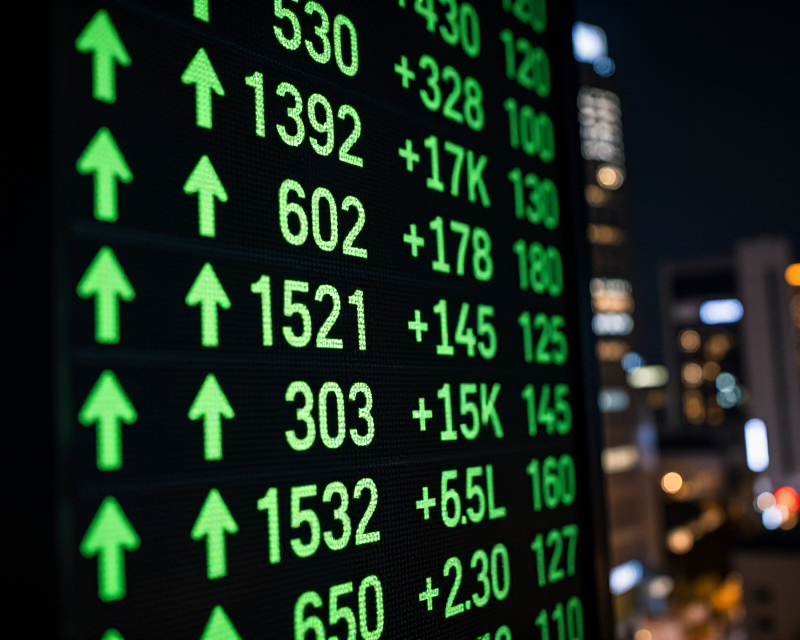 Seoul Financial District Stock Ticker
