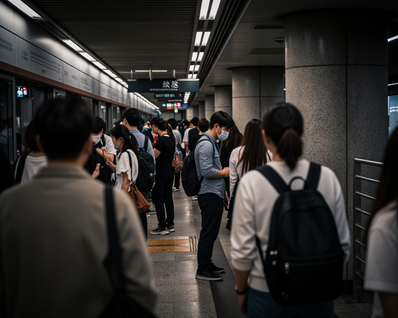 Seoul Subway Station Atmosphere