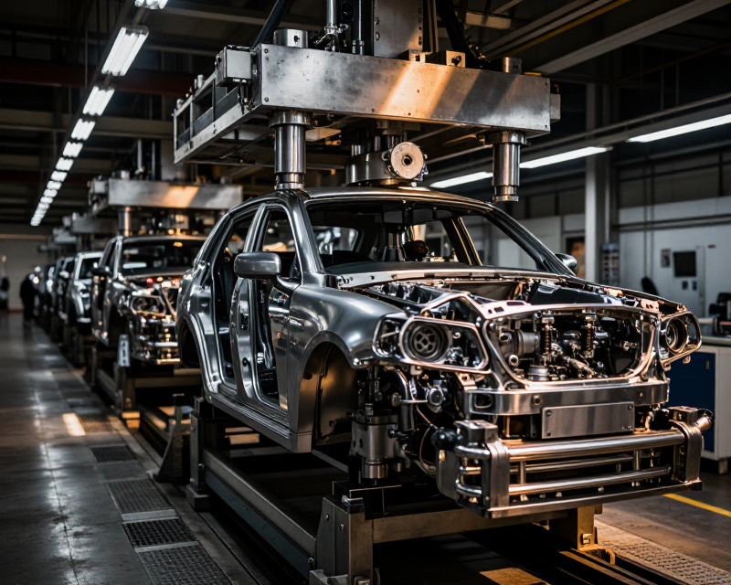 Industrial Tension in Automotive Factory